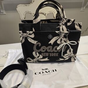 Coach Canvas Bow Cargo Tote